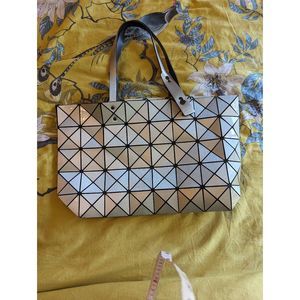 issey miyake bao bao bag in silver